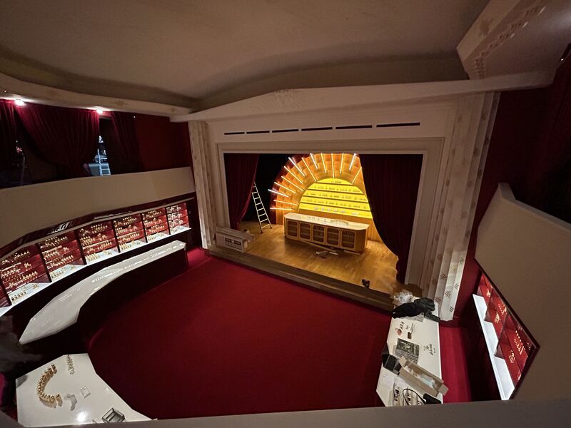 Vue d’ensemble du même projet muséographique